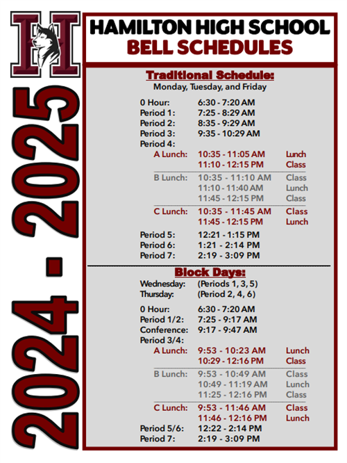 Bell Schedule